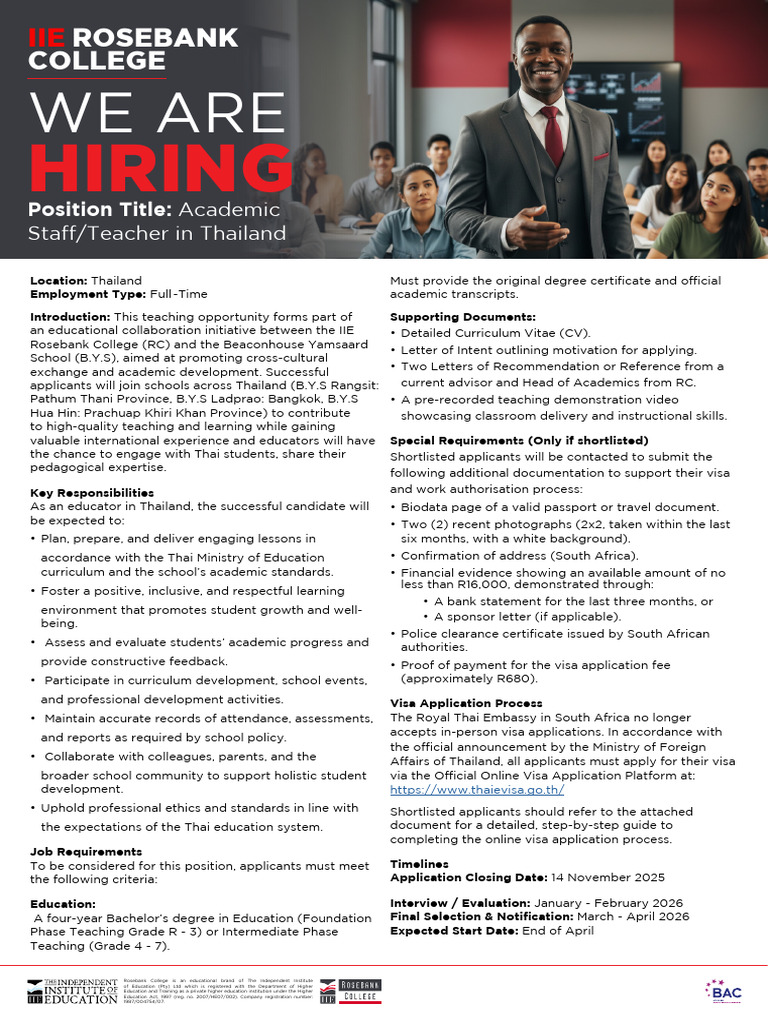 Career Services Job Poster Final PDF | PDF | Teachers | Travel Visa