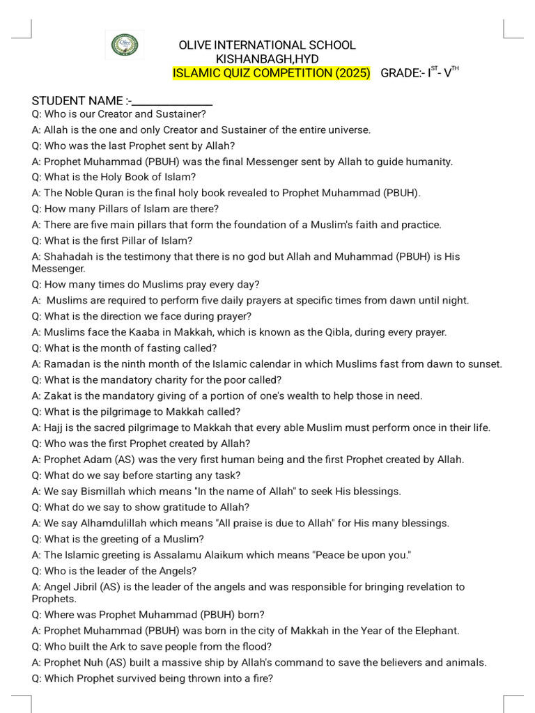 1-5-1 | PDF | Muhammad | Abrahamic Religions