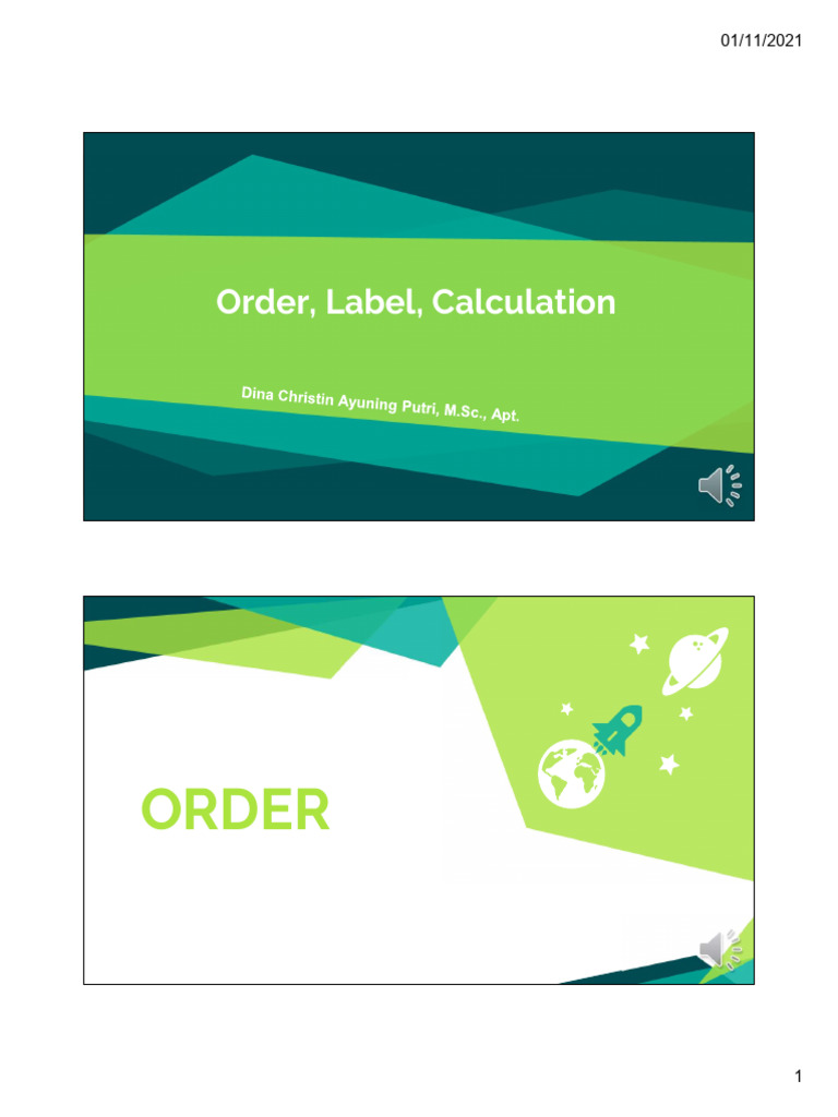 Order Label Calculation | PDF