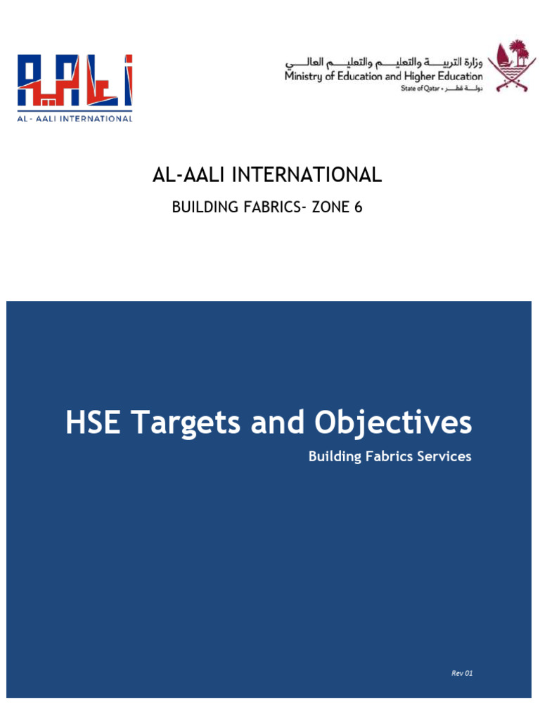 Appendix 01 - HSE Targets & Objectives | PDF