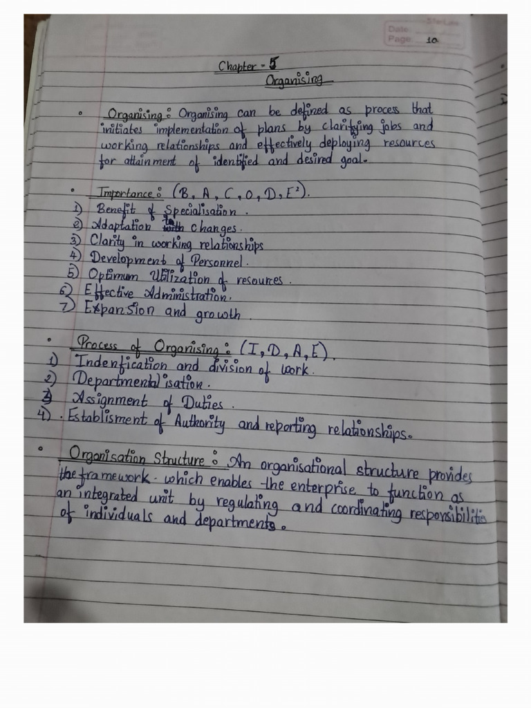 Business Studies Handwritten Notes Class 12th | PDF