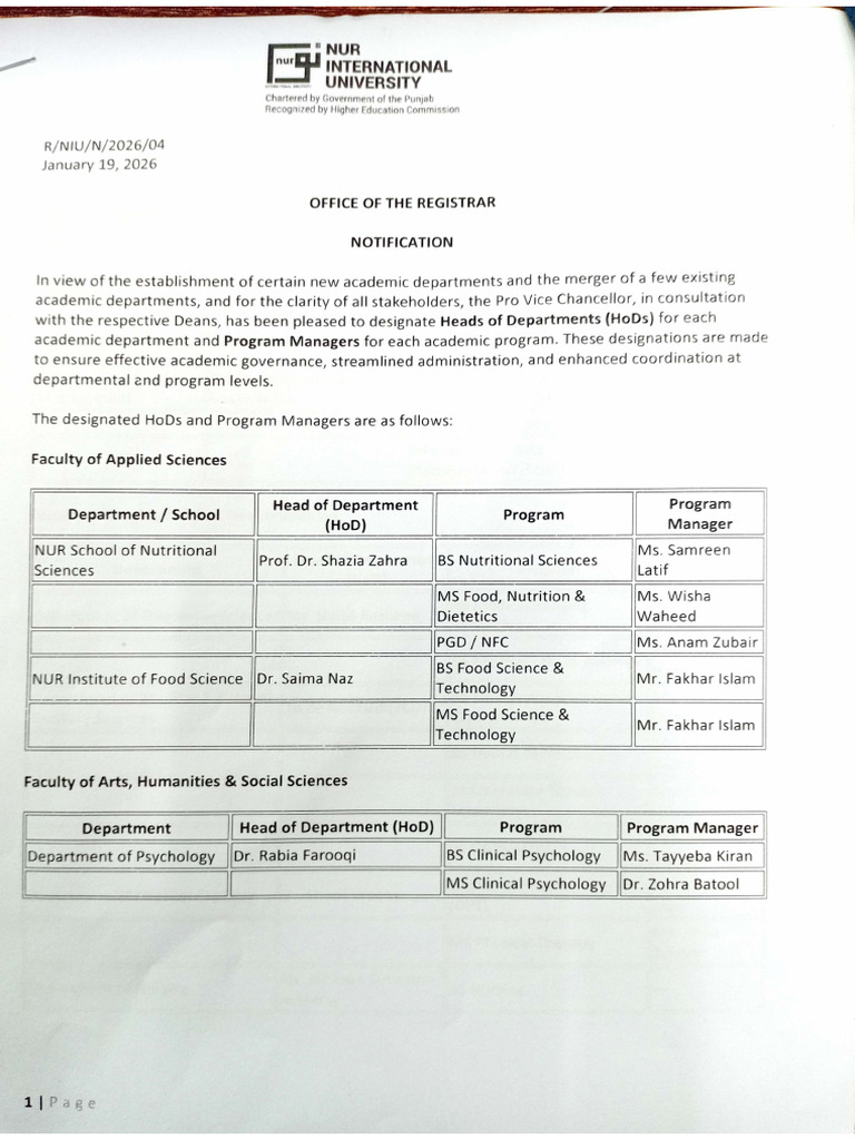 Notification | PDF