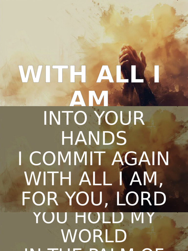 WITH ALL I AM | PDF