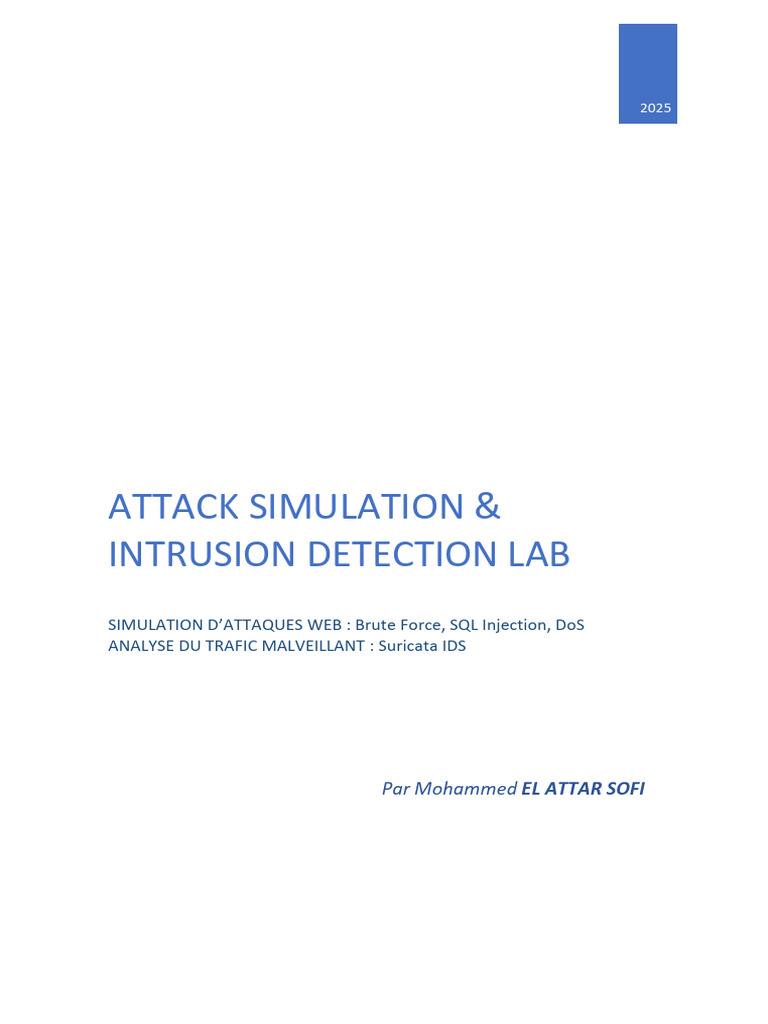 Mini-Lab Attack Simulation & IDS Analysis With Suricata | PDF | Cookie ...