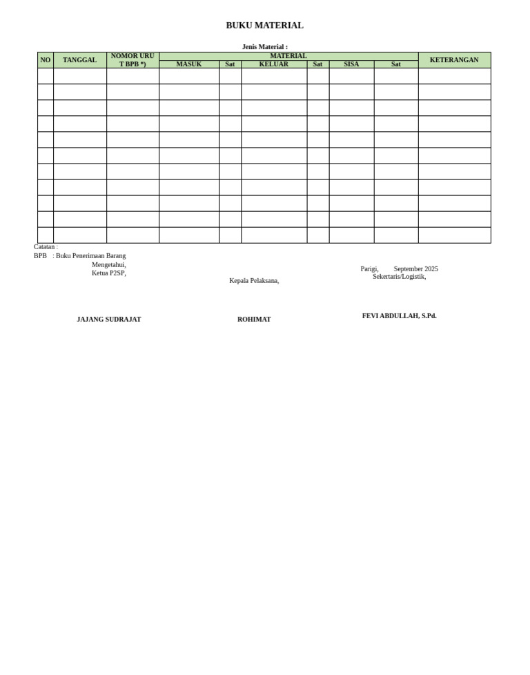 Buku Material | PDF