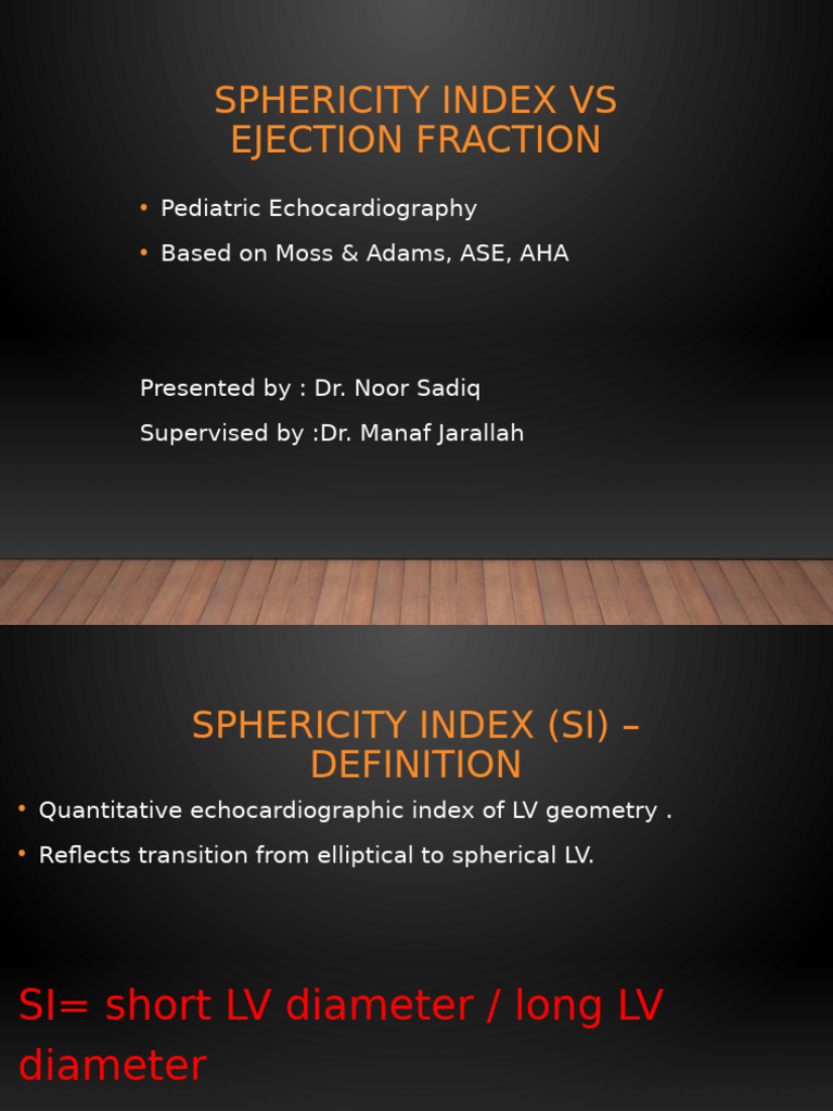 Sphericity Index Vs EF With Viva Pearl | PDF