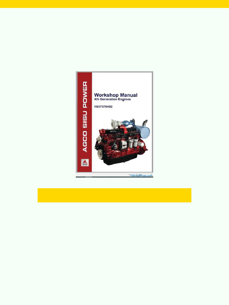 Agco Sisu Power Diesel Engines v837079492 Workshop Manual | PDF