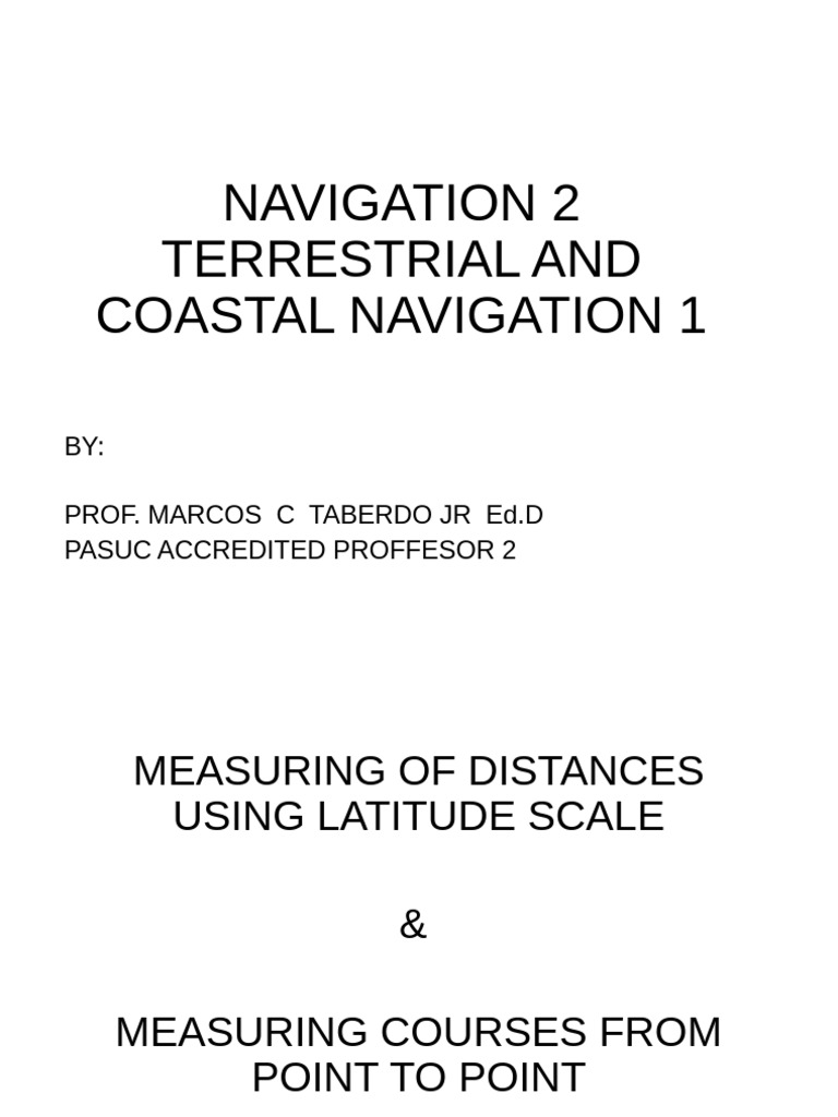 4terrestial Navigation 1 Lesson 1 | PDF | Latitude | Geometric Measurement