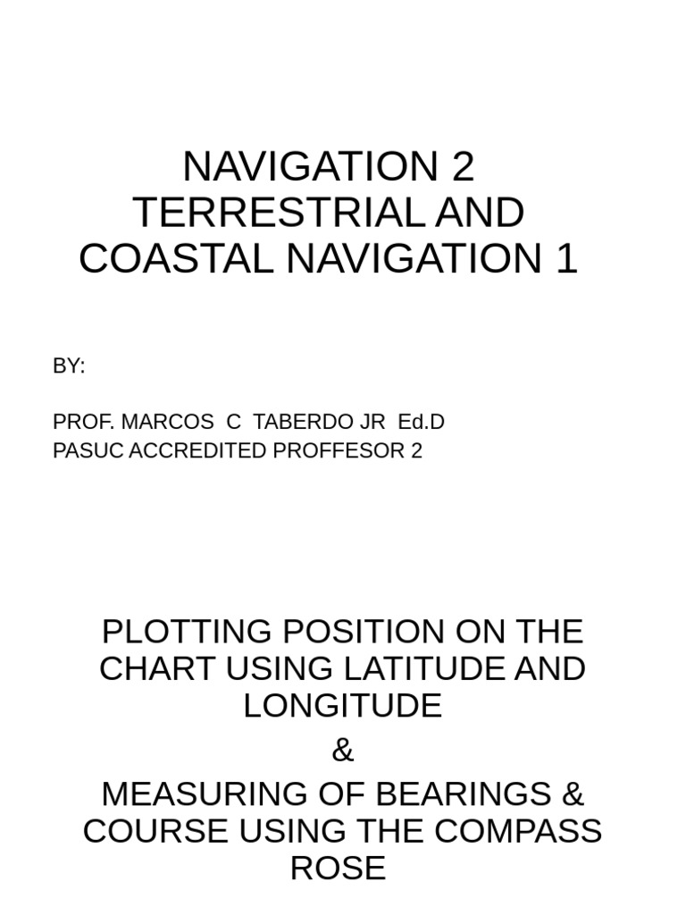 3terrestial Navigation 1 Lesson 1 | PDF | Compass | Navigation
