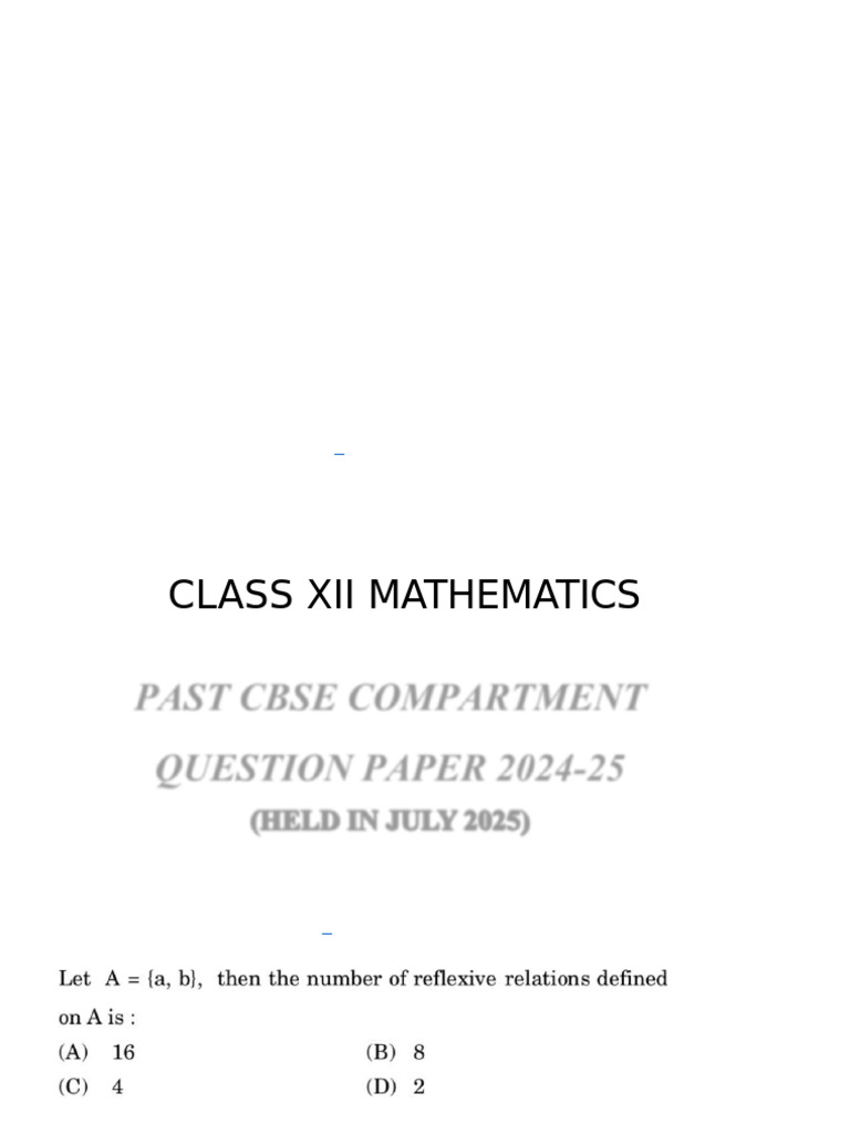 Class 12 Chapter 1 and 2 Past Papers | PDF