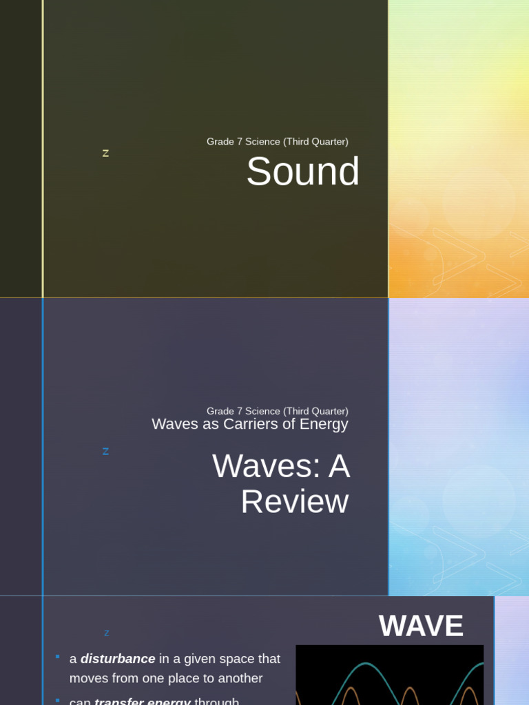 MOD 3.1 - Sound (G7) | PDF | Waves | Wavelength