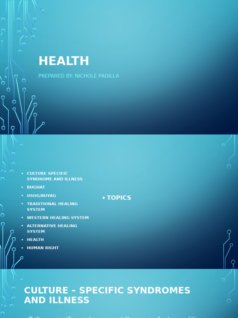 Health | PDF | Alternative Medicine | Therapy