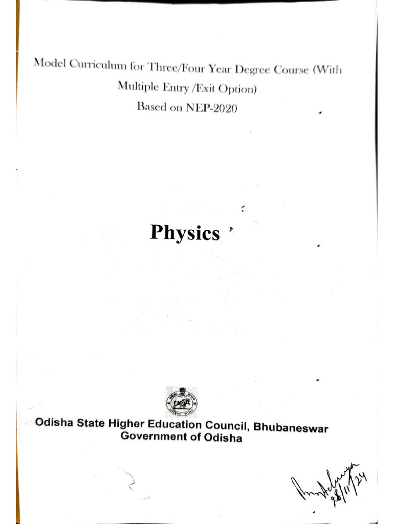 Physics Sem 1 | PDF