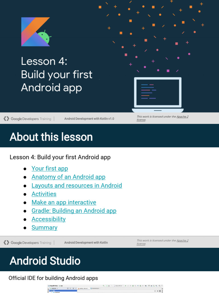 Lesson 4 Build Your First Android App | PDF | Android (Operating System ...