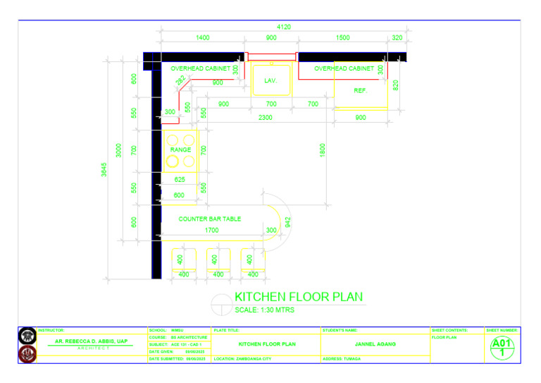 Agang Jannel Kitchenfloorplan-layout1 | PDF