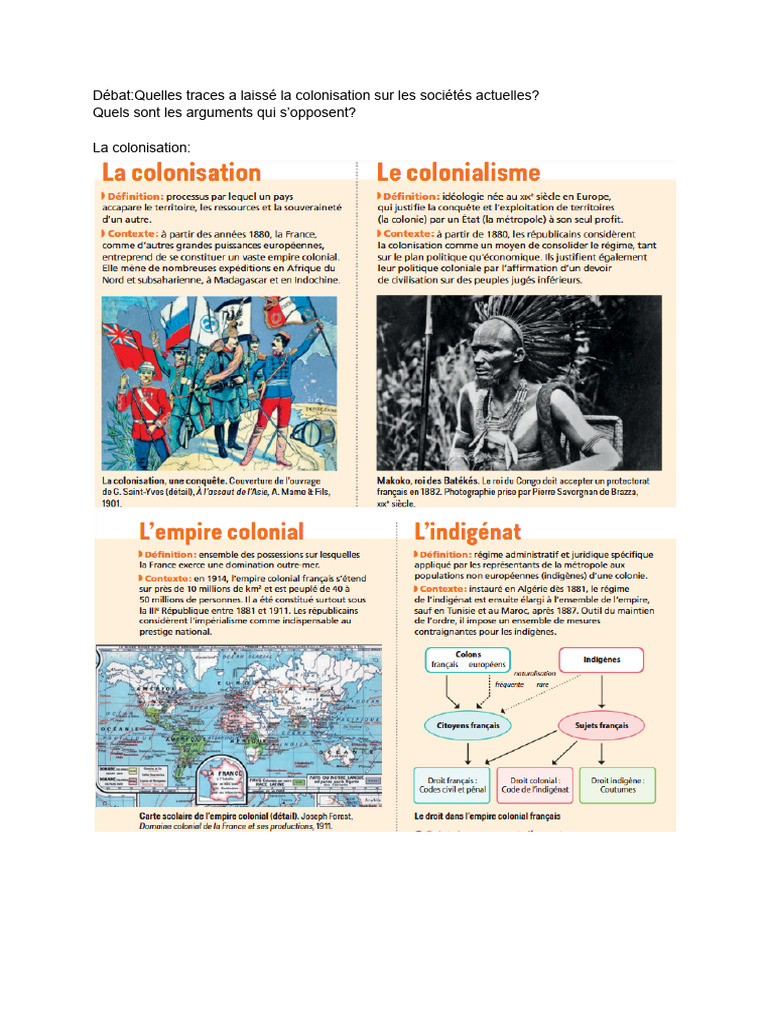 La Colonisation | PDF | Colonisation | France
