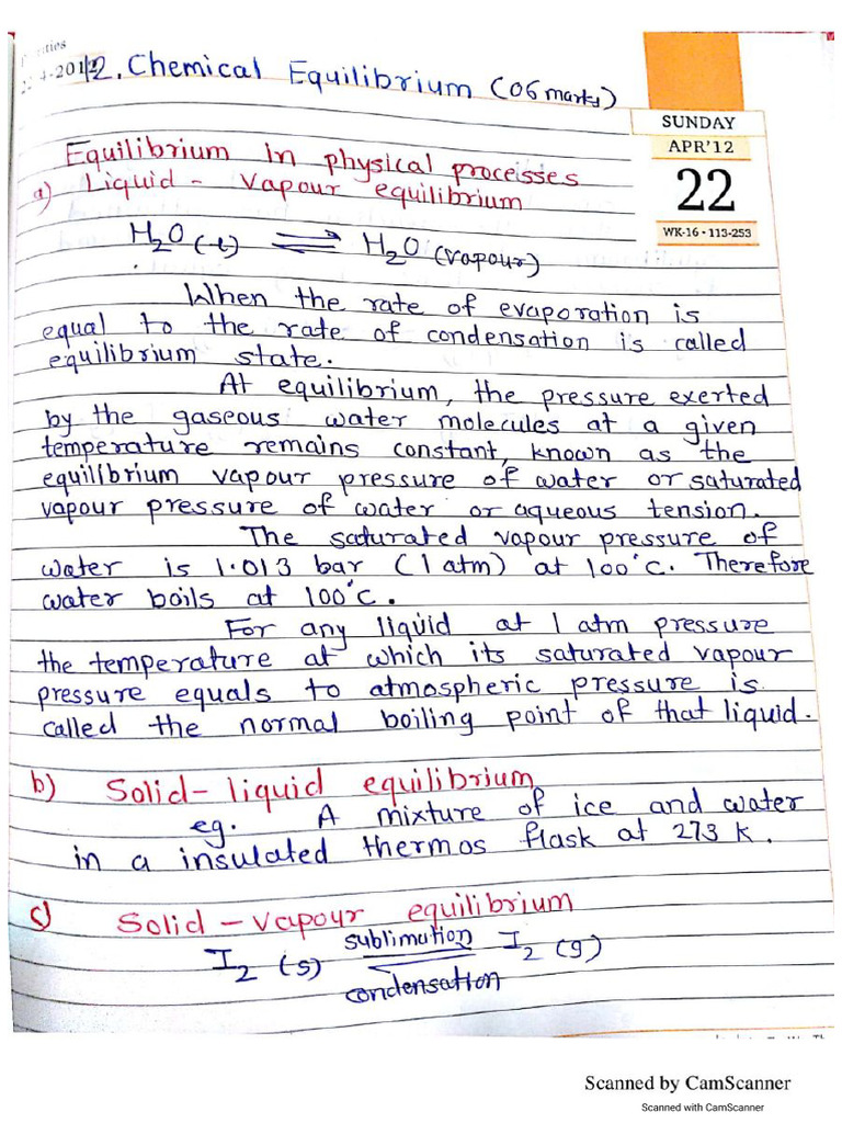 Chemical Equilibrium 1 | PDF