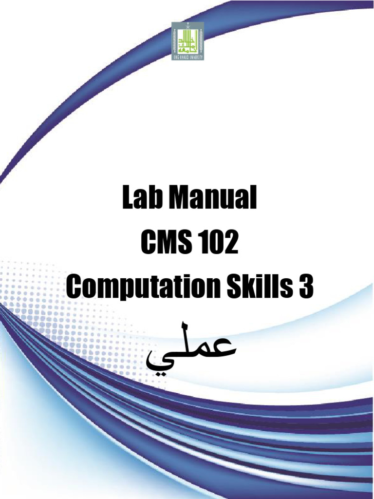 CMS 102-3 Lab Manual_251203_193618 | PDF | Computer Program | Programming