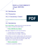 Transactions & Concurrency Control (Single Server) CH 16 (5 Ed) 16.2 Transaction 16.2.1 Concurrency Control