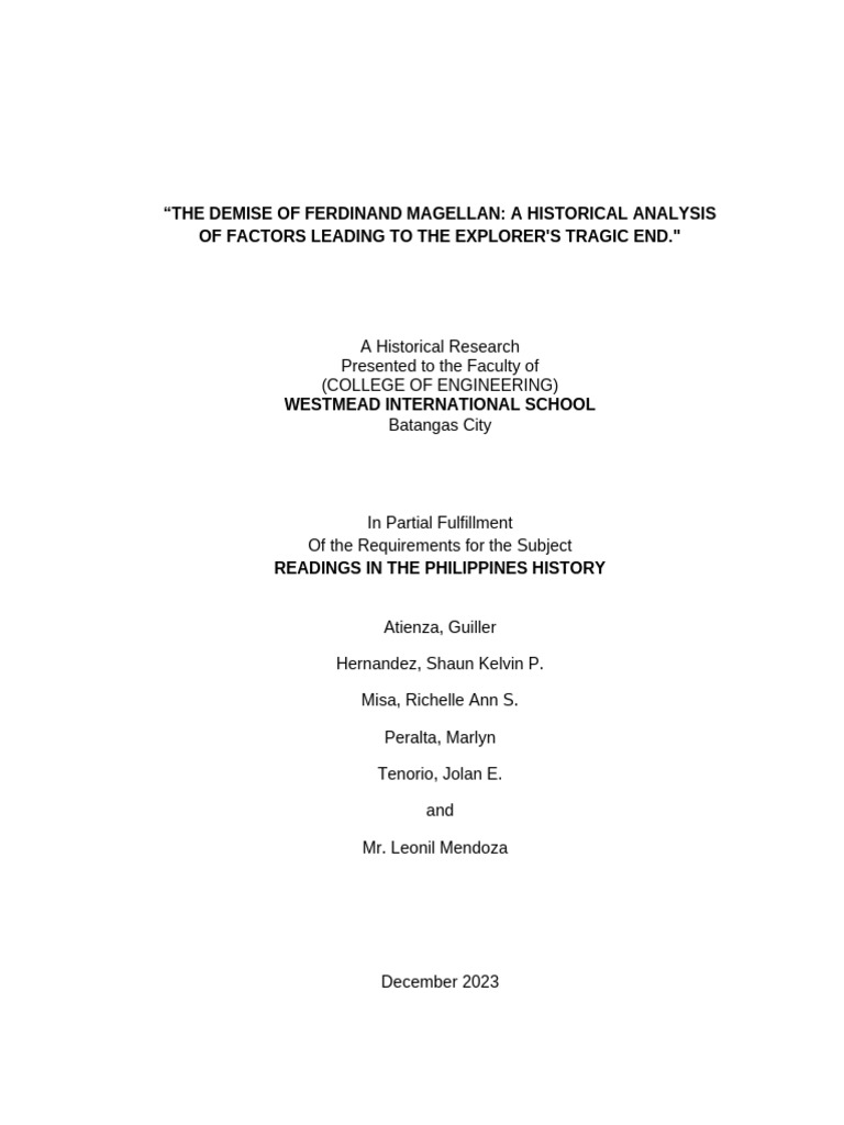 Historical Research Template (1) | PDF
