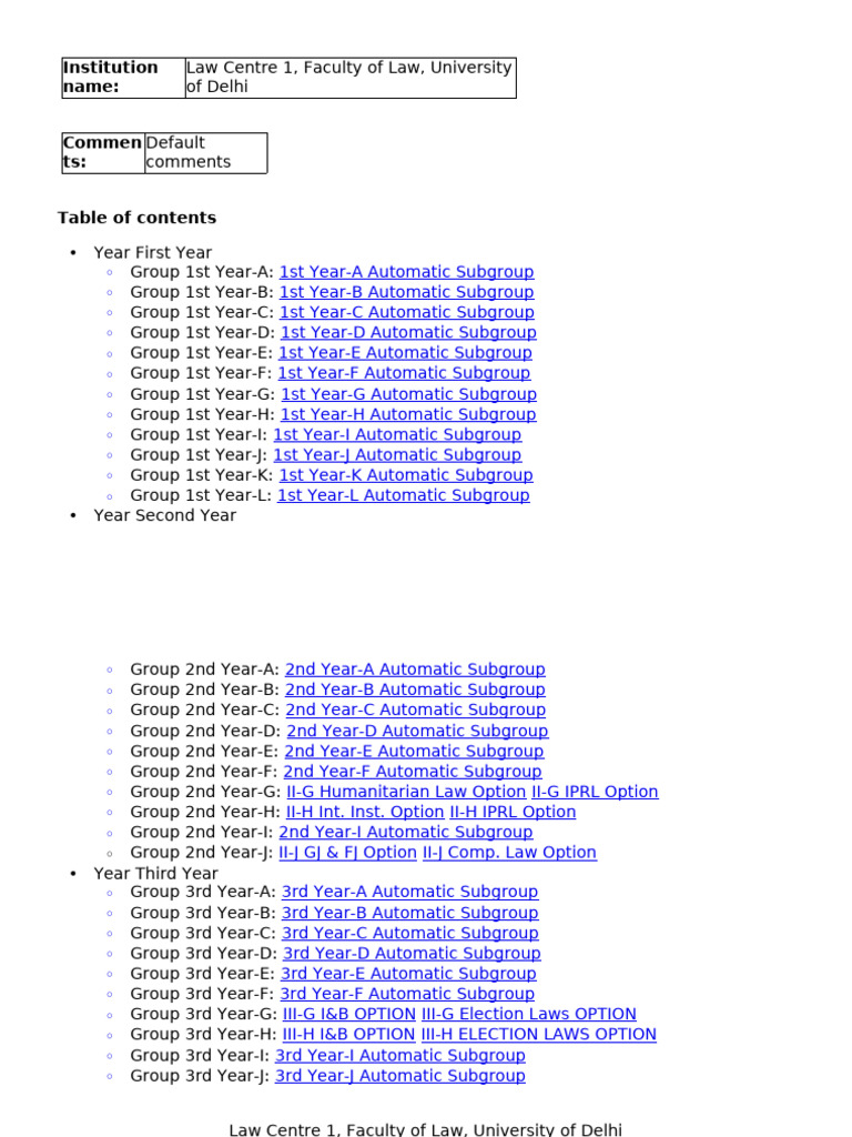 Tentative Timetable Without Tutorials | PDF