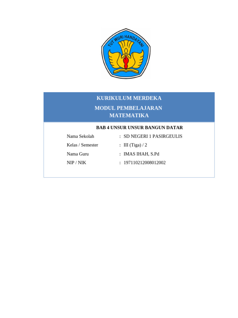Matematika Kelas 3 Bab 4 | PDF