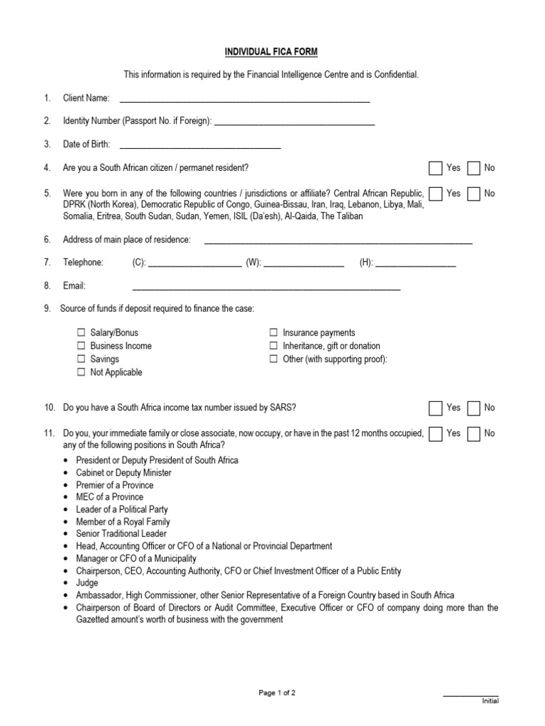 C. Kyc Fica Form - Individuals Amm | PDF | Government