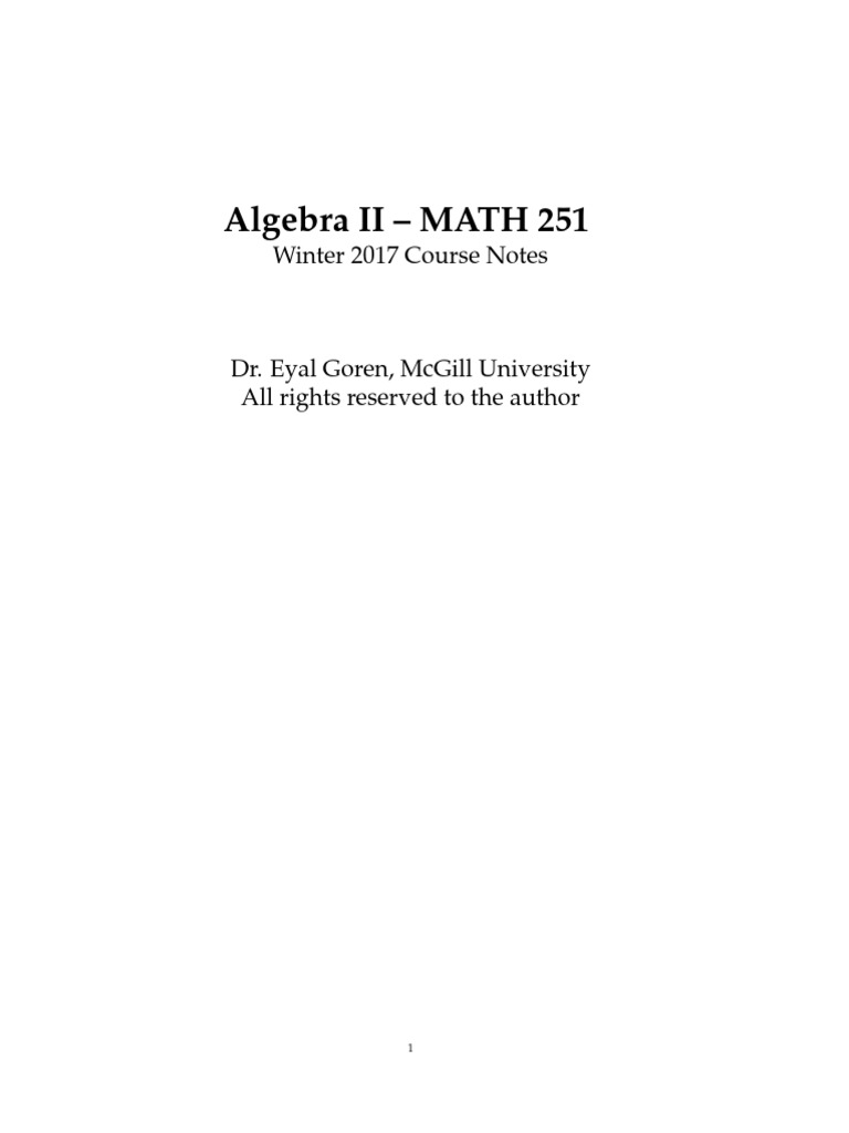 Algebra 2 | PDF | Basis (Linear Algebra) | Eigenvalues And Eigenvectors