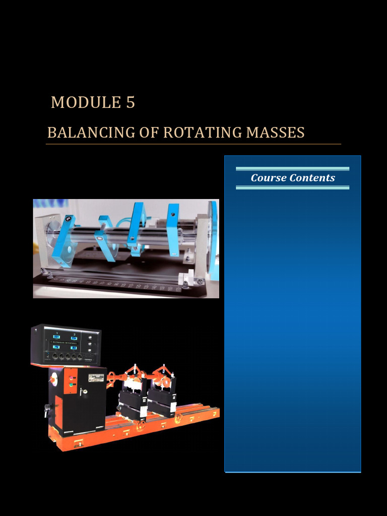 Balancing of Rotating Masses Invert | PDF | Force | Rotation