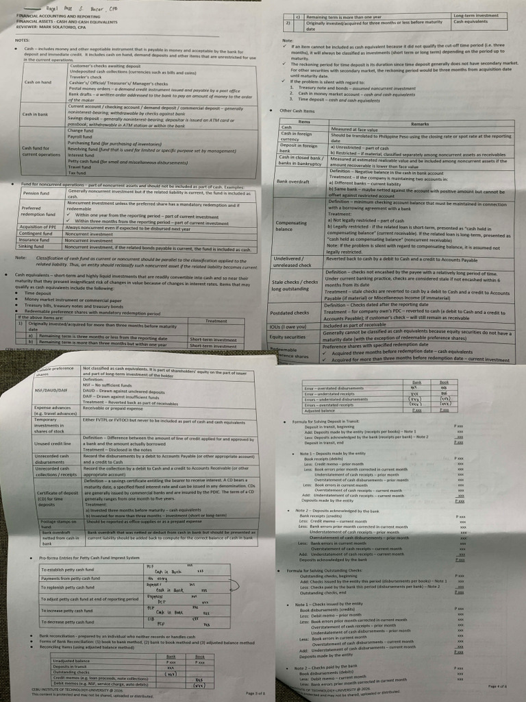 Far Handouts Notes | PDF