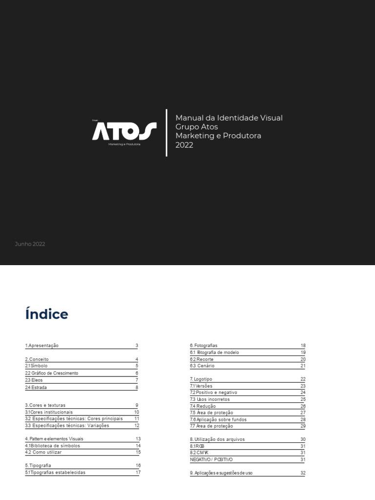 Manual de Identidade Visual Atos | PDF | Cor | Tipografia