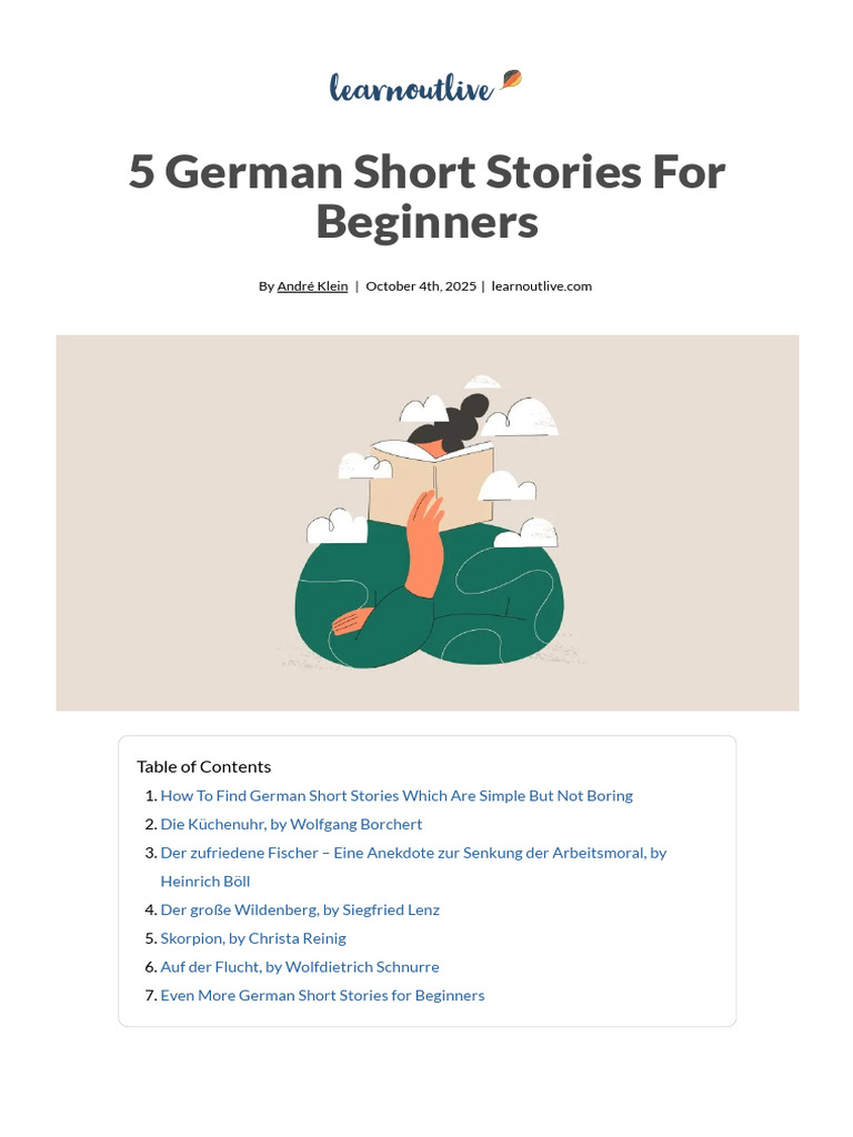 German Short Stories Beginners | PDF