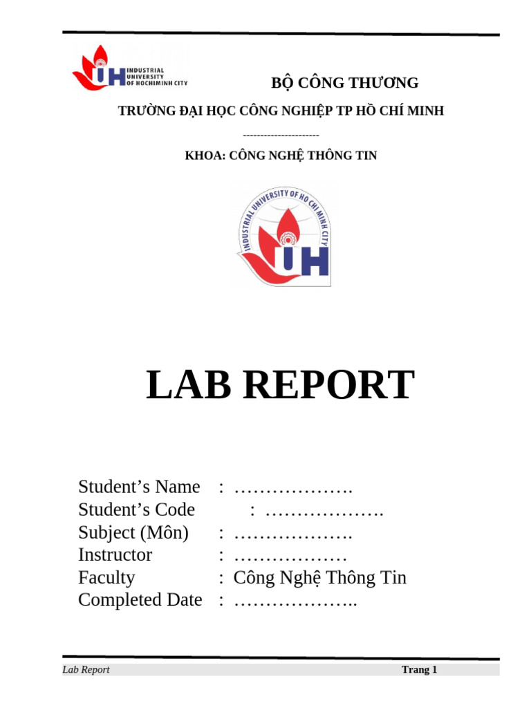 Lab Report 25688551 Le Tuan Khanh | PDF