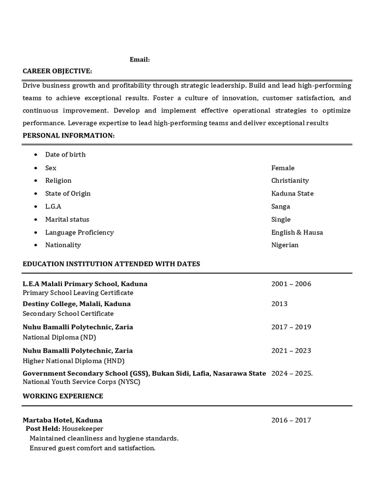 Joy CV | PDF | Business