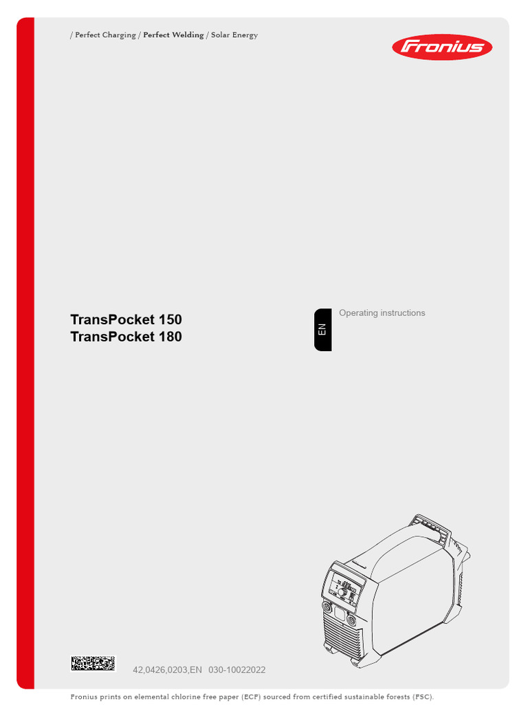 42,0426,0203, en Transpocket 150-180mi | PDF | Welding | Construction