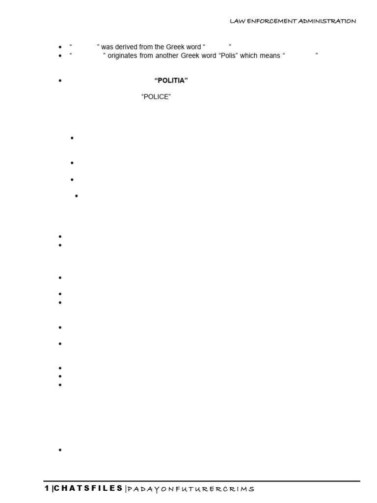 Lea 1 Notes | PDF | Police | Law Enforcement