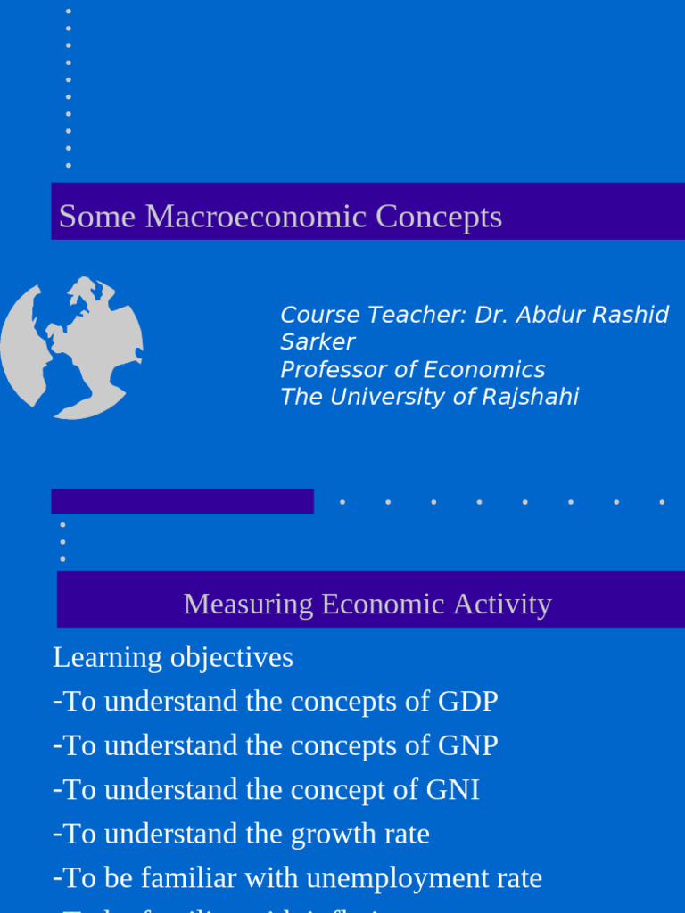 Chapter 1_Macroeconomics (1) | PDF | Gross Domestic Product | Inflation