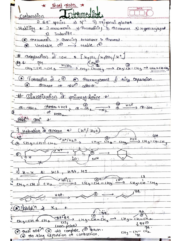 Intermediate Short Notes.. | PDF