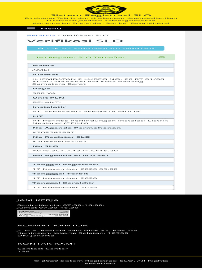 Verifikasi SLO 4 | PDF