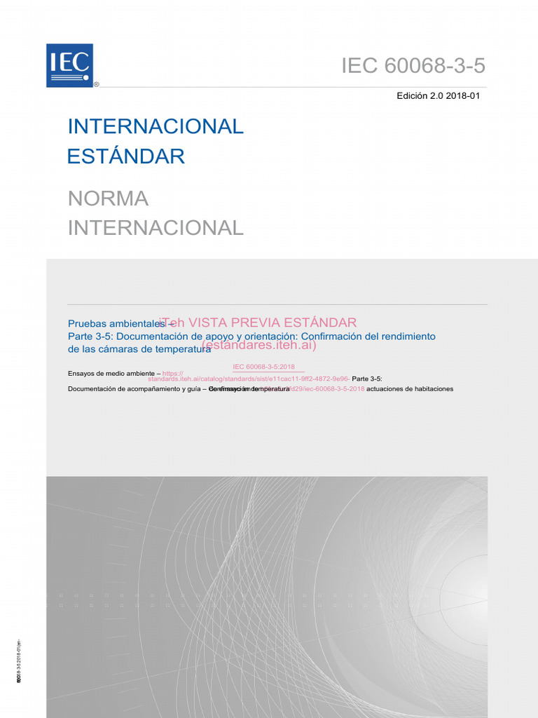 Iec 60068 3 5 2018 | PDF | Comisión Electrotécnica Internacional