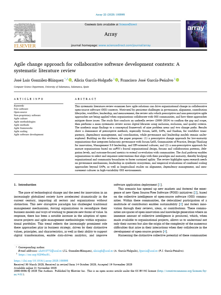 Agile Change Approach For Collaborative Software Development Contexts ...