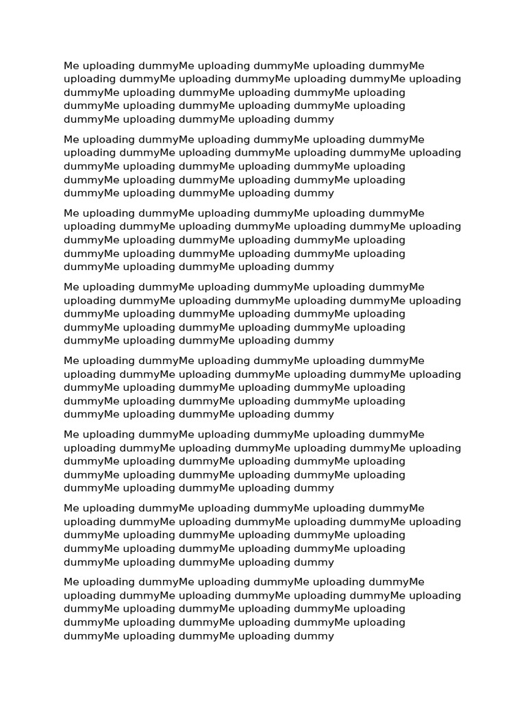 Dummy Document6 | PDF