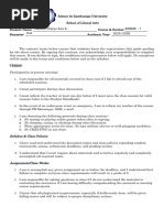 Syllabus Agreement Declaration Form | PDF