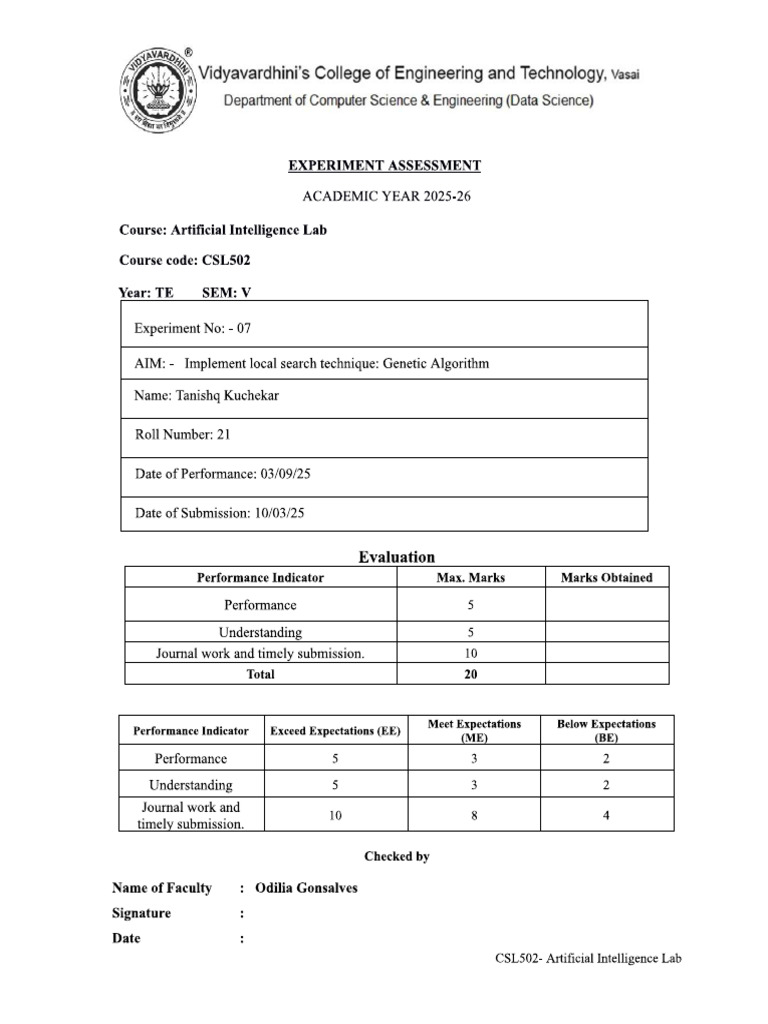 AI Exp 07 21 | PDF