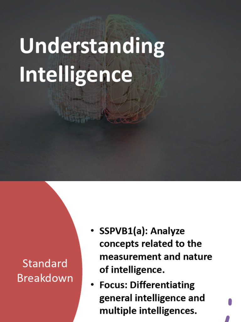 SSPVB1A General Vs Multiple Intelligences | PDF | Intelligence | Cognition