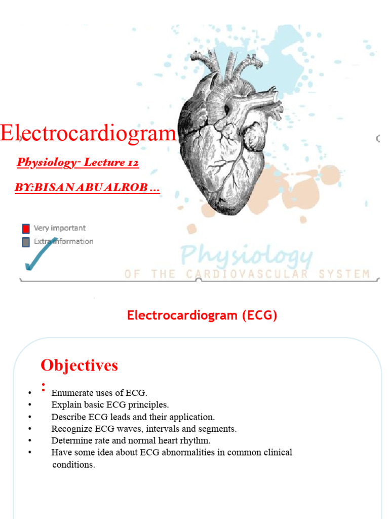 Physiology 12 ECG 1 | PDF | Electrocardiography | Heart