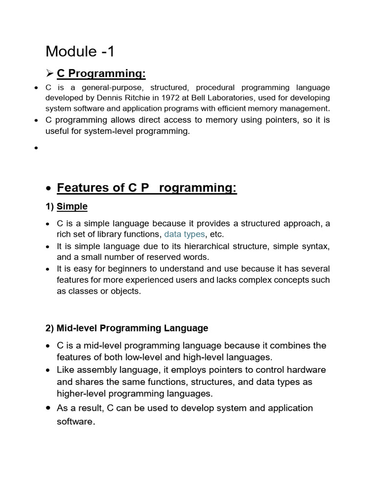 C Notes | PDF | Programming Paradigms | Control Flow