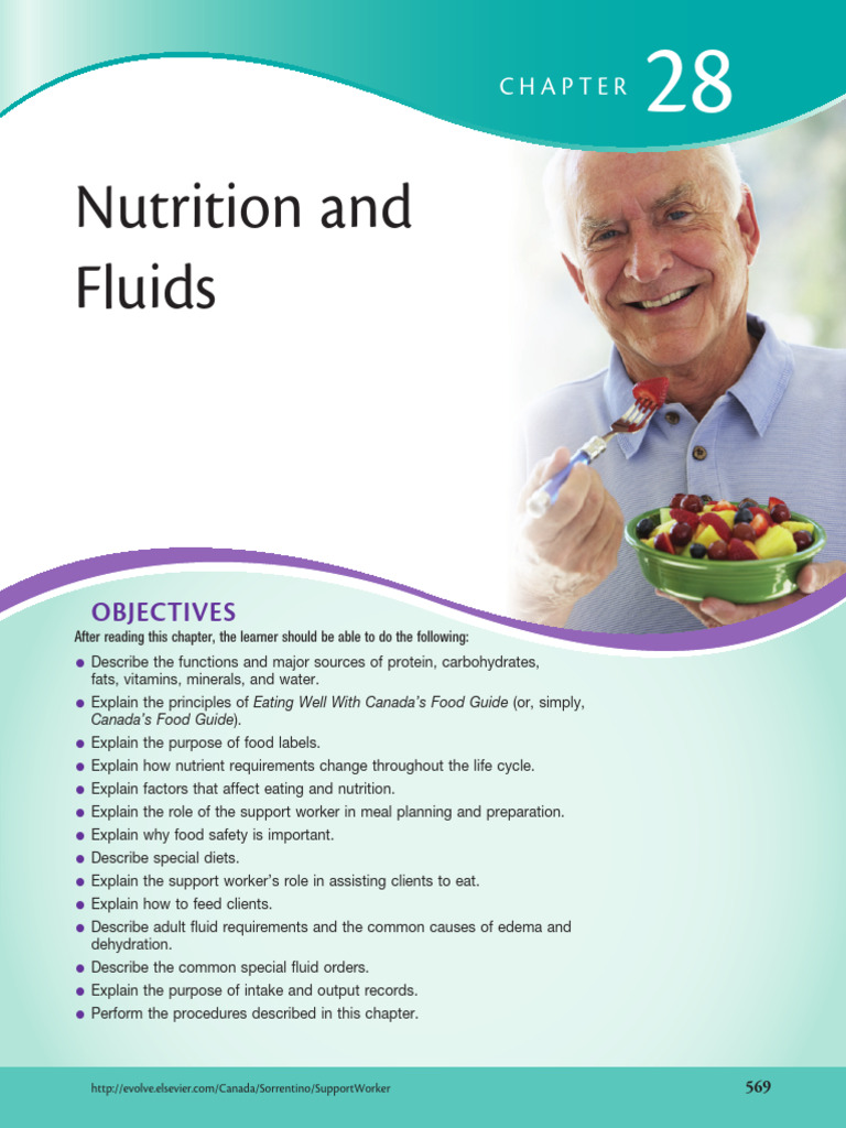 Chapter 28 Nutrition and Fluids | PDF | Foods | Diet & Nutrition