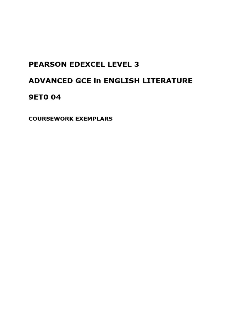 Coursework Exemplars | PDF | Feminism | Gender Studies