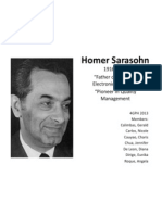 Homer Sarasohn: 1916-2001 "Father of Japanese Electronics Industry" "Pioneer in Quality Management